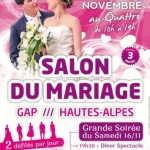 11ème Salon du Mariage de Gap, les 16 et 17 Novembre 2013.